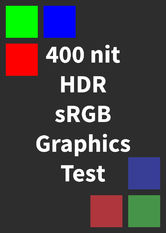 Poster: HDR sRGB Graphics Test (400 nits)