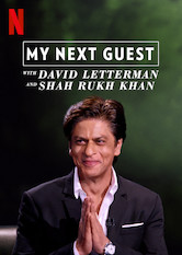 Poster: My Next Guest with David Letterman and Shah Rukh Khan